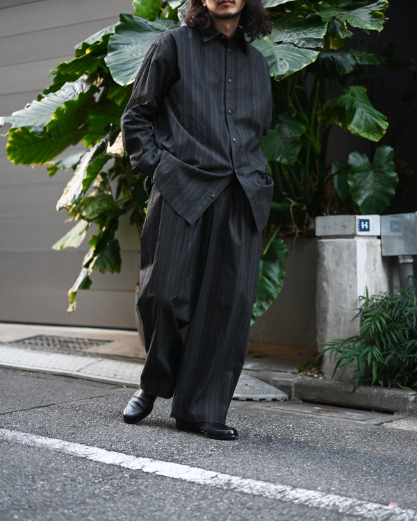 MADRAS STRIPE WIDE EASY PANTS