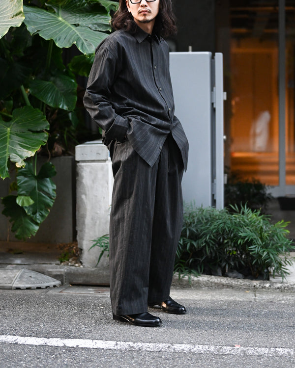 MADRAS STRIPE WIDE EASY PANTS