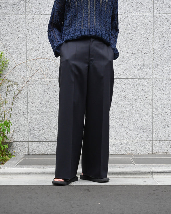 FINE WOOL REVER TROUSERS