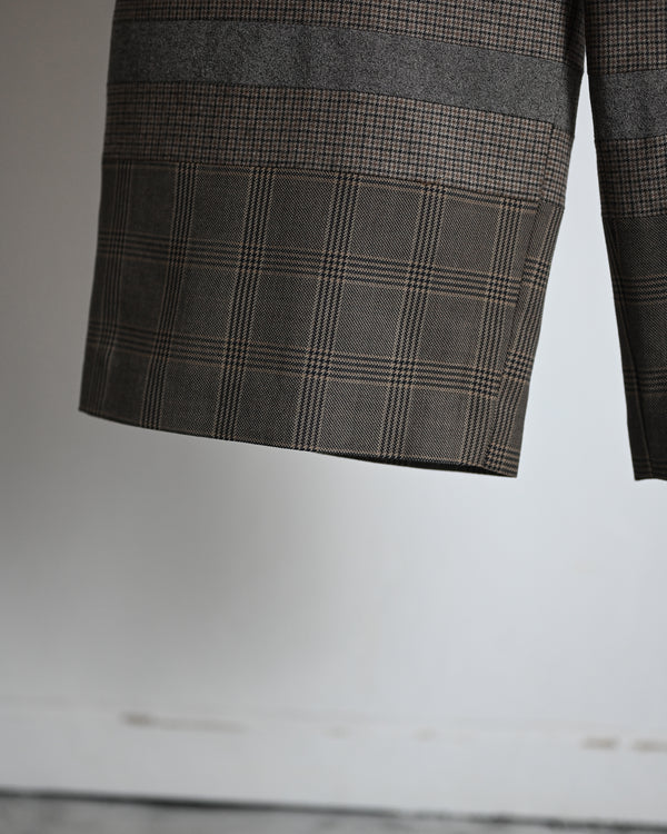 Wide Straight pants 001, Check