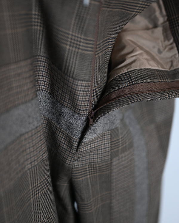 Wide Straight pants 001, Check