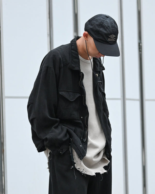 SILK SUEDE FIELD JACKET