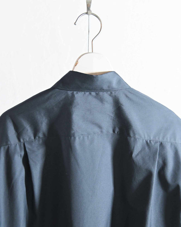 20needles / split raglan sleeve shirt, CHARCOAL × MULTI COLOR stitch #7.-KIMURA-COELACANTH