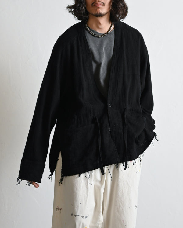 PANAMA COLLAR LESS SHIRT JACKET