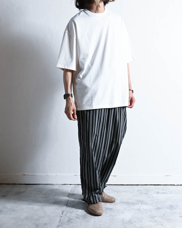 EASY PANTS, cotton silk broad woven by Kiryu-CONTROLLA+-COELACANTH