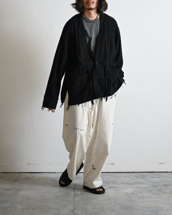 PANAMA COLLAR LESS SHIRT JACKET