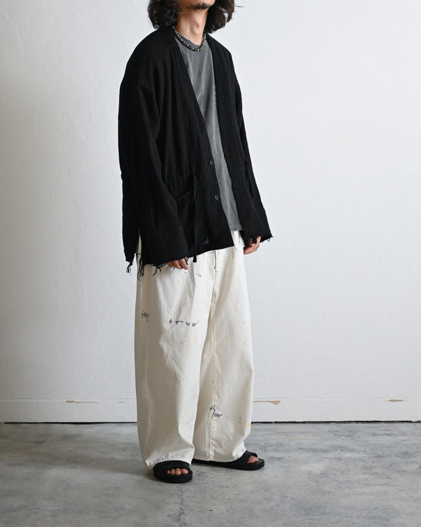 PANAMA COLLAR LESS SHIRT JACKET