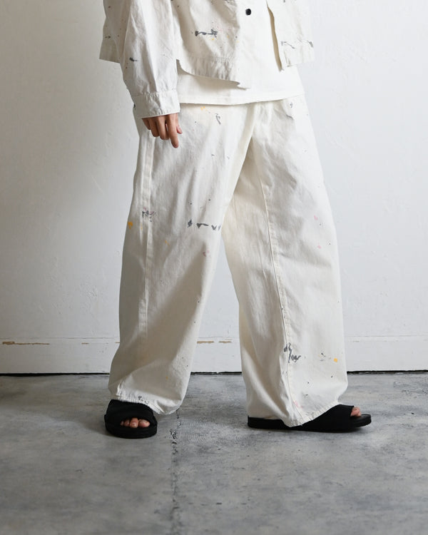 LIGHT OZ WIDE STRAIGHT DENIM PANTS