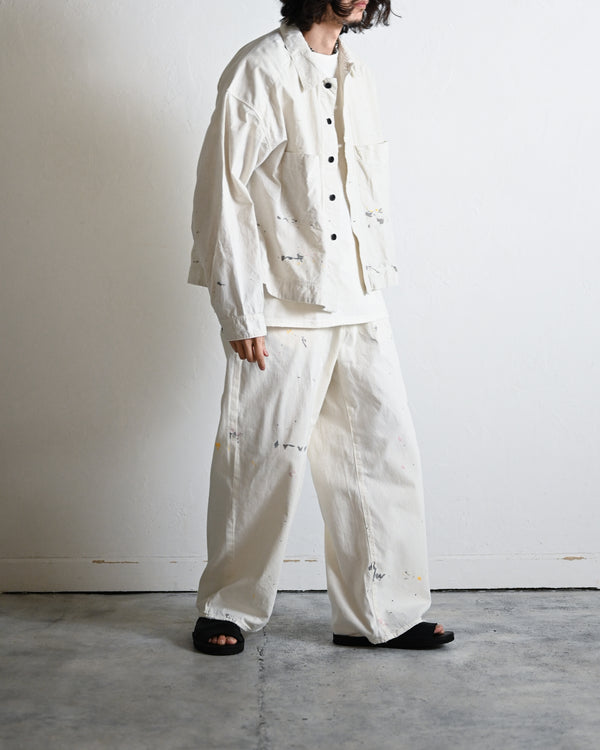 LIGHT OZ WIDE STRAIGHT DENIM PANTS
