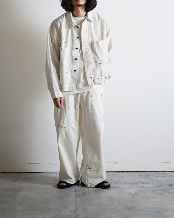 LIGHT OZ WIDE STRAIGHT DENIM PANTS