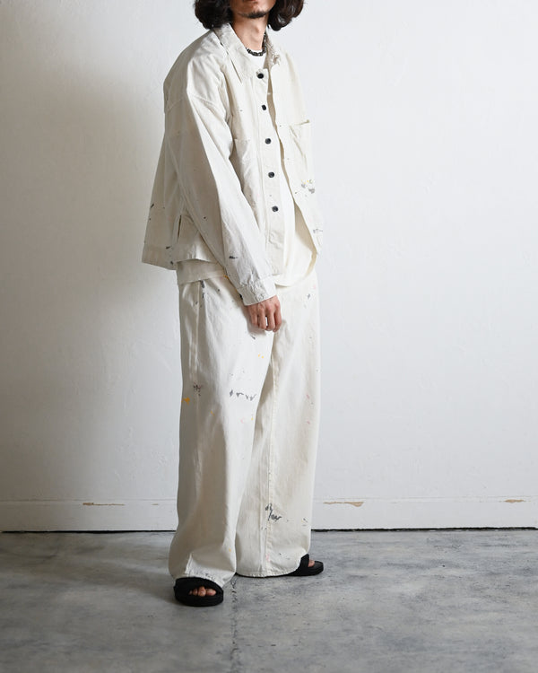 LIGHT OZ WIDE STRAIGHT DENIM PANTS