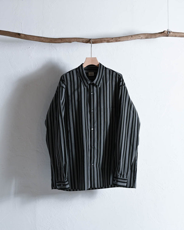 BASIC SHIRT, cotton silk broad woven by Kiryu-CONTROLLA+-COELACANTH