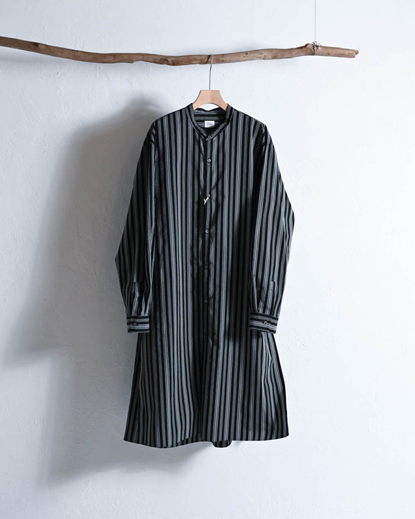 LONG SHIRT, cotton silk broad woven by Kiryu-CONTROLLA+-COELACANTH