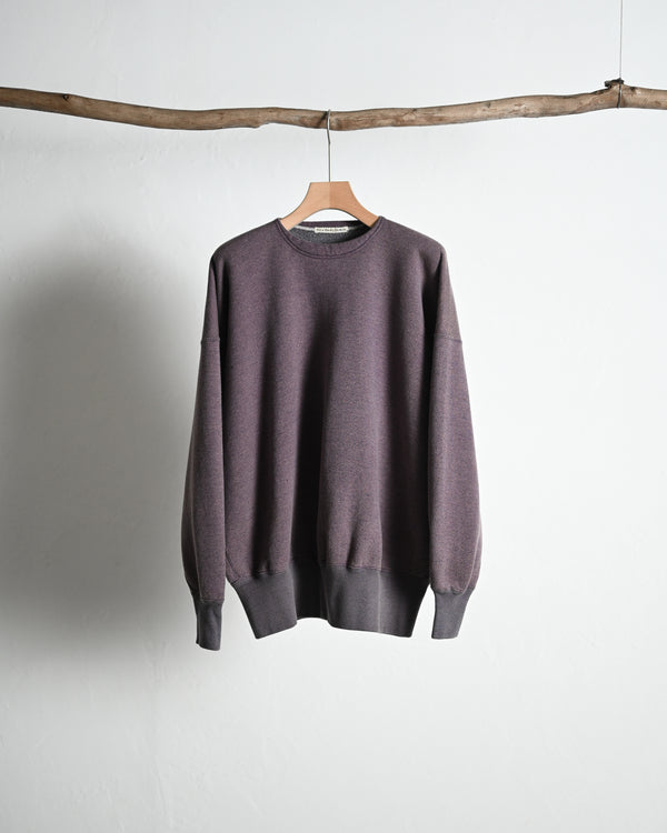 EXTRA COTTON FLEECE / CREW NECK LONG SLEEVE, faded heather color