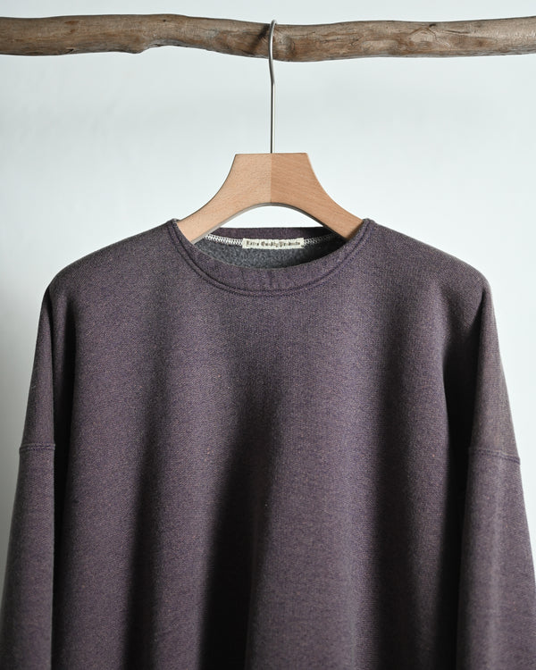 EXTRA COTTON FLEECE / CREW NECK LONG SLEEVE, faded heather color