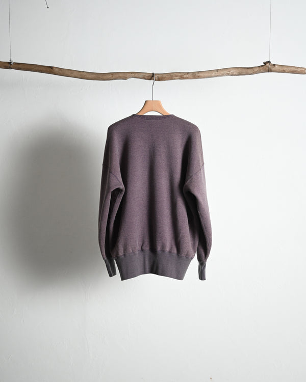 EXTRA COTTON FLEECE / CREW NECK LONG SLEEVE, faded heather color