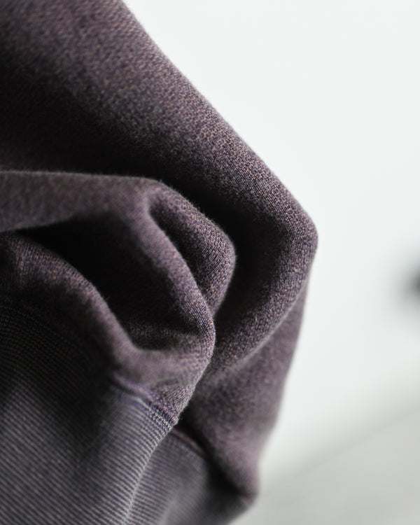 EXTRA COTTON FLEECE / STAND COLLAR LONG SLEEVE, faded heather color