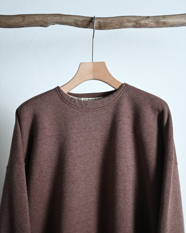 EXTRA COTTON FLEECE / CREW NECK LONG SLEEVE, faded heather color