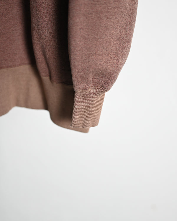 EXTRA COTTON FLEECE / CREW NECK LONG SLEEVE, faded heather color