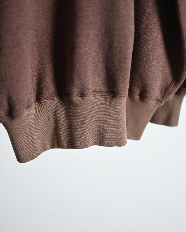 EXTRA COTTON FLEECE / CREW NECK LONG SLEEVE, faded heather color