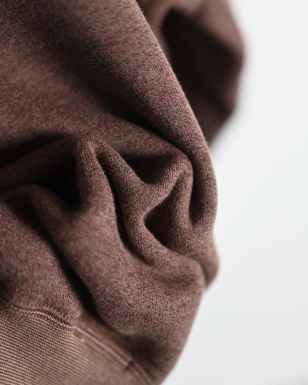 EXTRA COTTON FLEECE / CREW NECK LONG SLEEVE, faded heather color