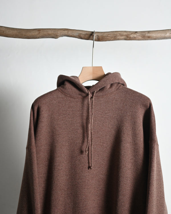 EXTRA COTTON FLEECE / HOODED LONG SLEEVE, faded heather color