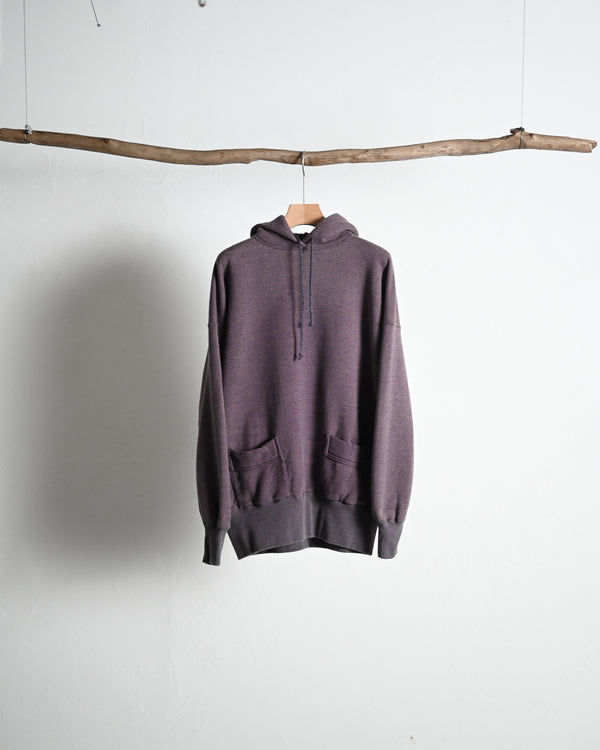 EXTRA COTTON FLEECE / HOODED LONG SLEEVE, faded heather color