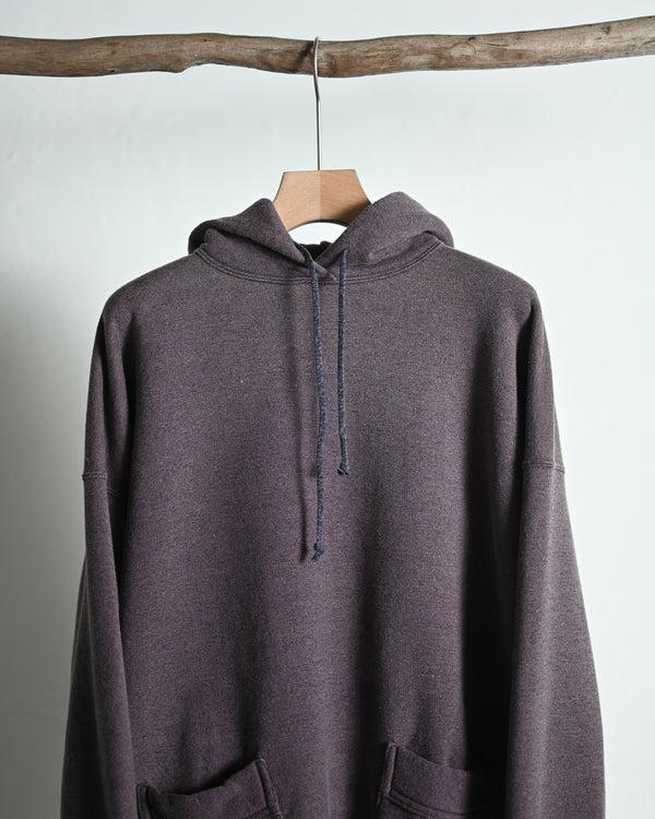 EXTRA COTTON FLEECE / HOODED LONG SLEEVE, faded heather color