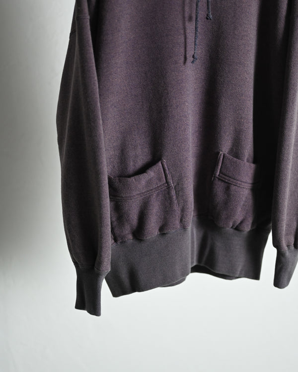 EXTRA COTTON FLEECE / HOODED LONG SLEEVE, faded heather color