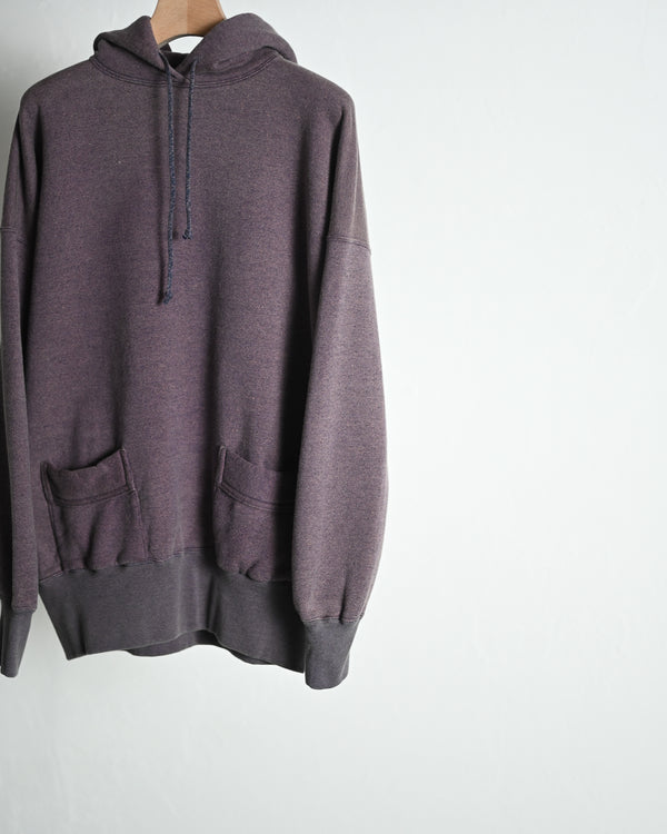 EXTRA COTTON FLEECE / HOODED LONG SLEEVE, faded heather color