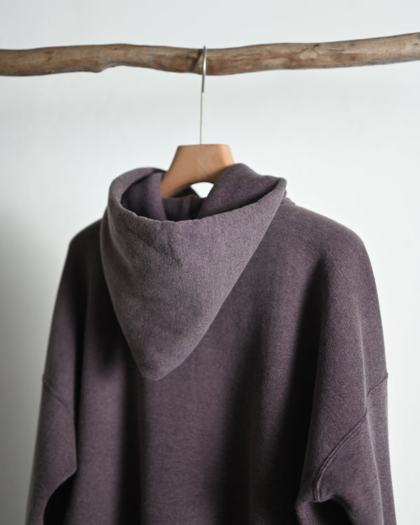 EXTRA COTTON FLEECE / HOODED LONG SLEEVE, faded heather color