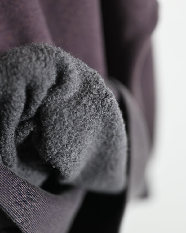 EXTRA COTTON FLEECE / HOODED LONG SLEEVE, faded heather color