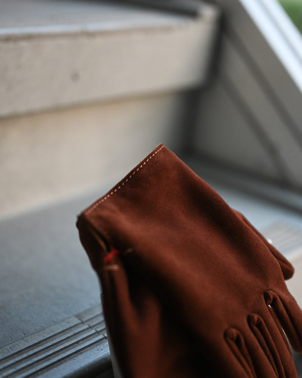 Whole Cut Gloves, Sheep Suede