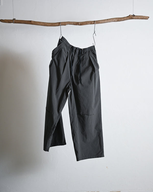 DYED SHRINK WIDE EASY TUCK SLACKS EX