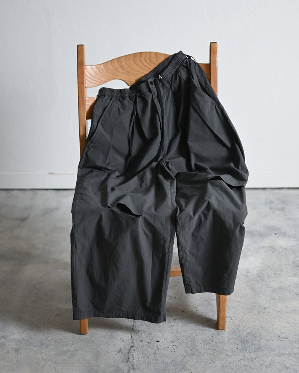 DYED SHRINK WIDE EASY TUCK SLACKS EX