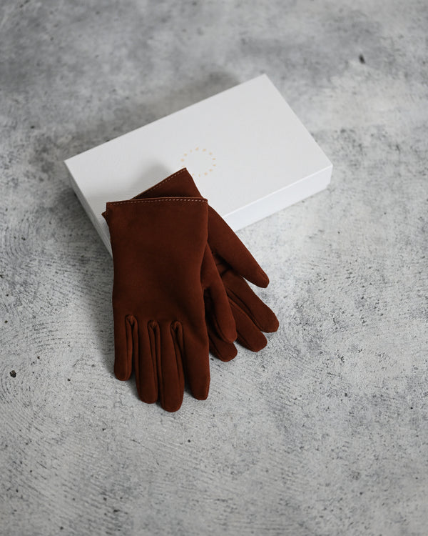 Whole Cut Gloves, Sheep Suede