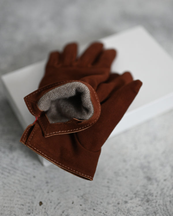Whole Cut Gloves, Sheep Suede