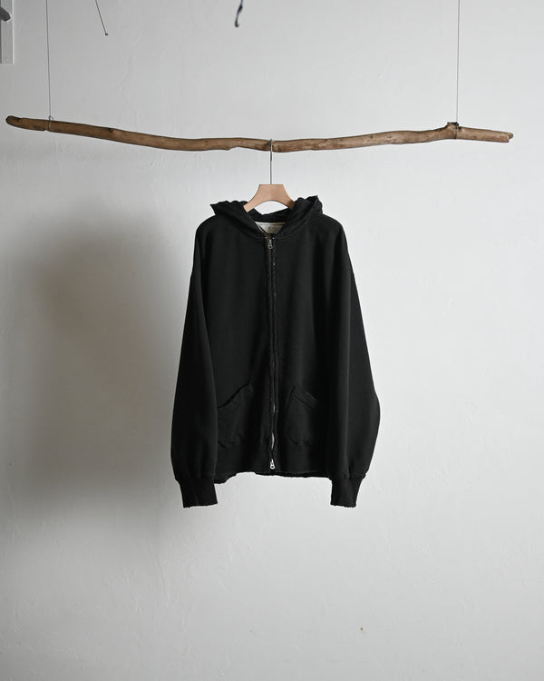 ZIP UP HOODIE, black