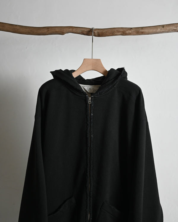 ZIP UP HOODIE, black