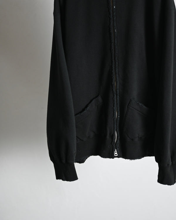ZIP UP HOODIE, black