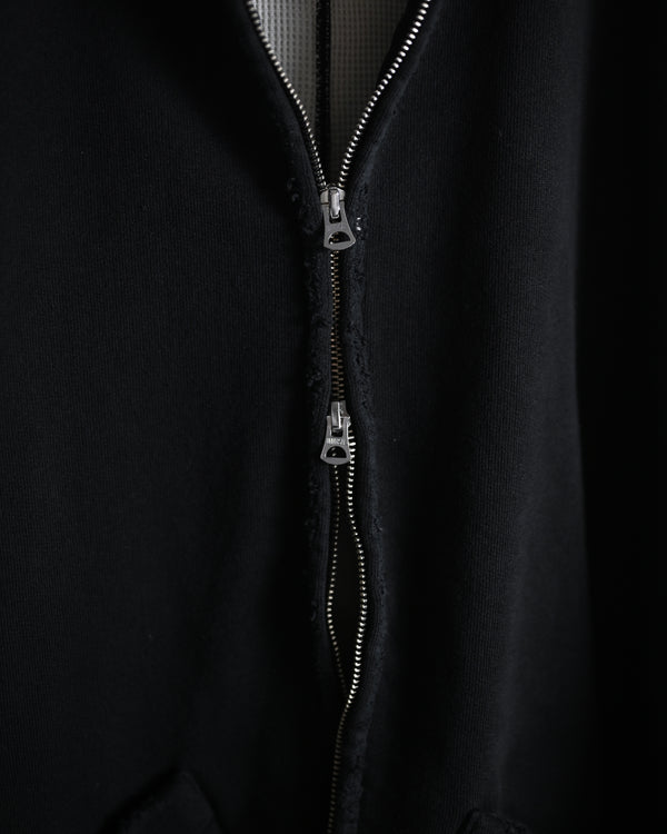 ZIP UP HOODIE, black