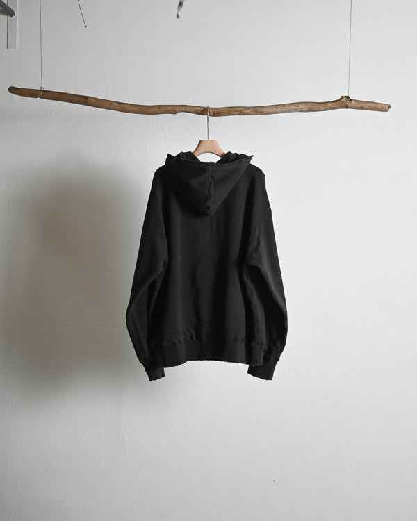 ZIP UP HOODIE, black