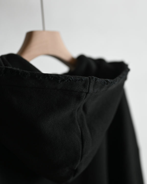 ZIP UP HOODIE, black