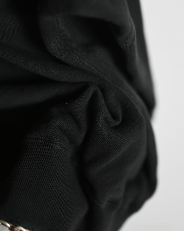 ZIP UP HOODIE, black