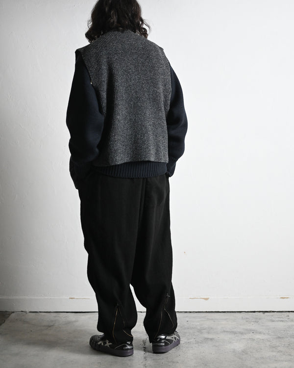 melange knit chokki, 2colors