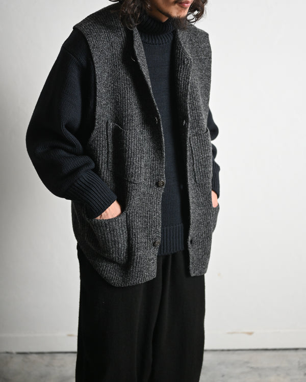 melange knit chokki, 2colors