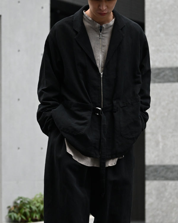 belted jkt, black
