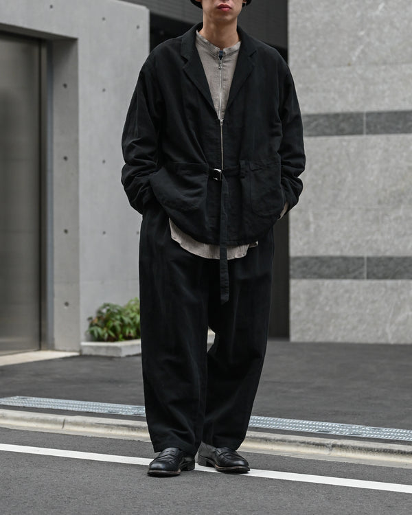 belted jkt, black