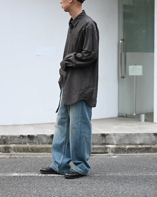 REGULAR COLLAR SHIRT, natural garment dye