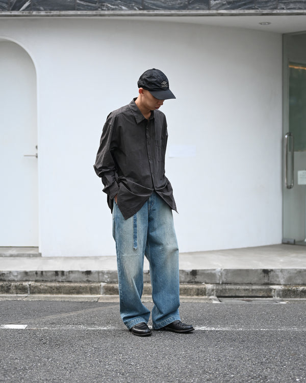 REGULAR COLLAR SHIRT, natural garment dye
